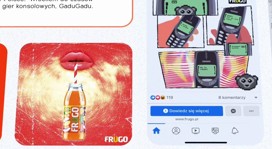 Frame from a product campaign